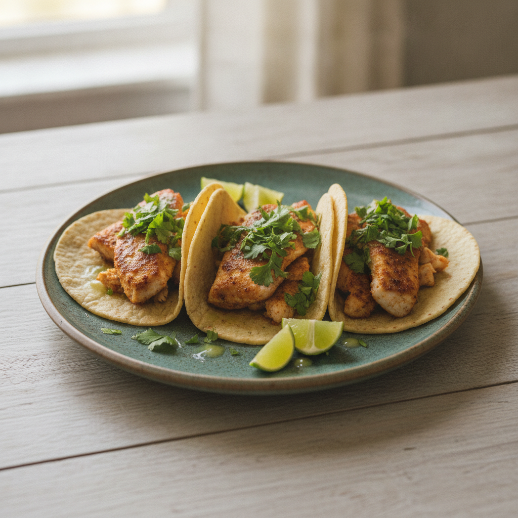 Tacos de tilapia à la lime