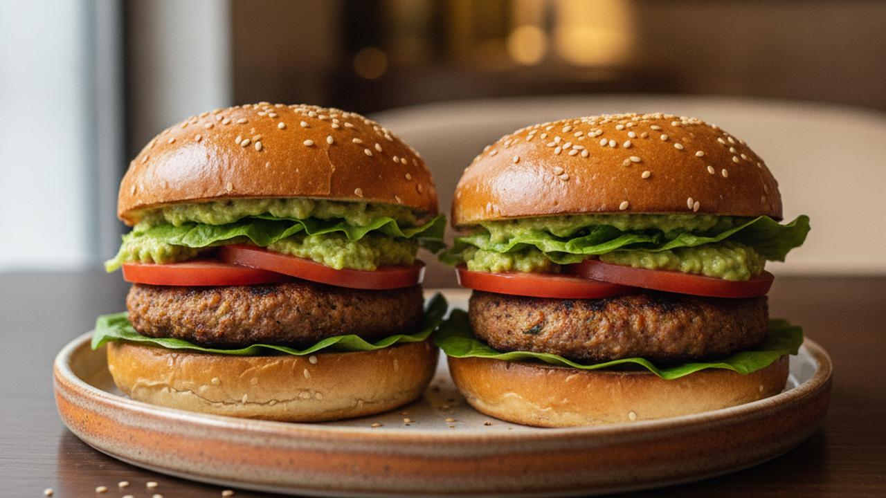 Burgers végé à la brioche et guacamole