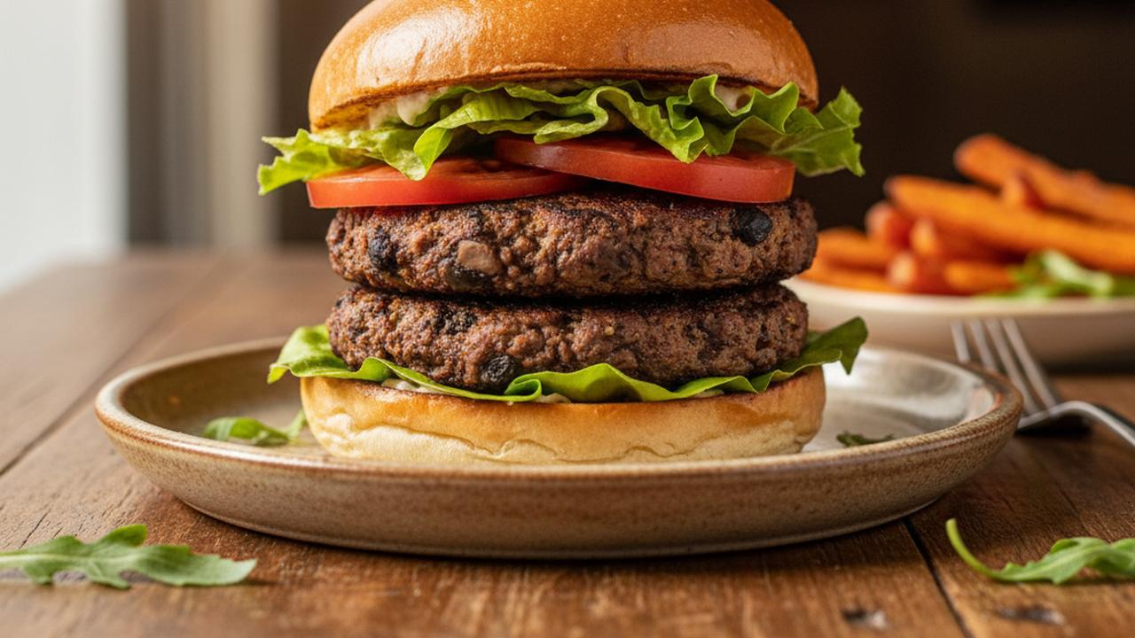 Burgers végé aux haricots noirs