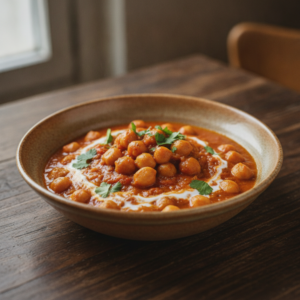 Curry de pois chiches végane