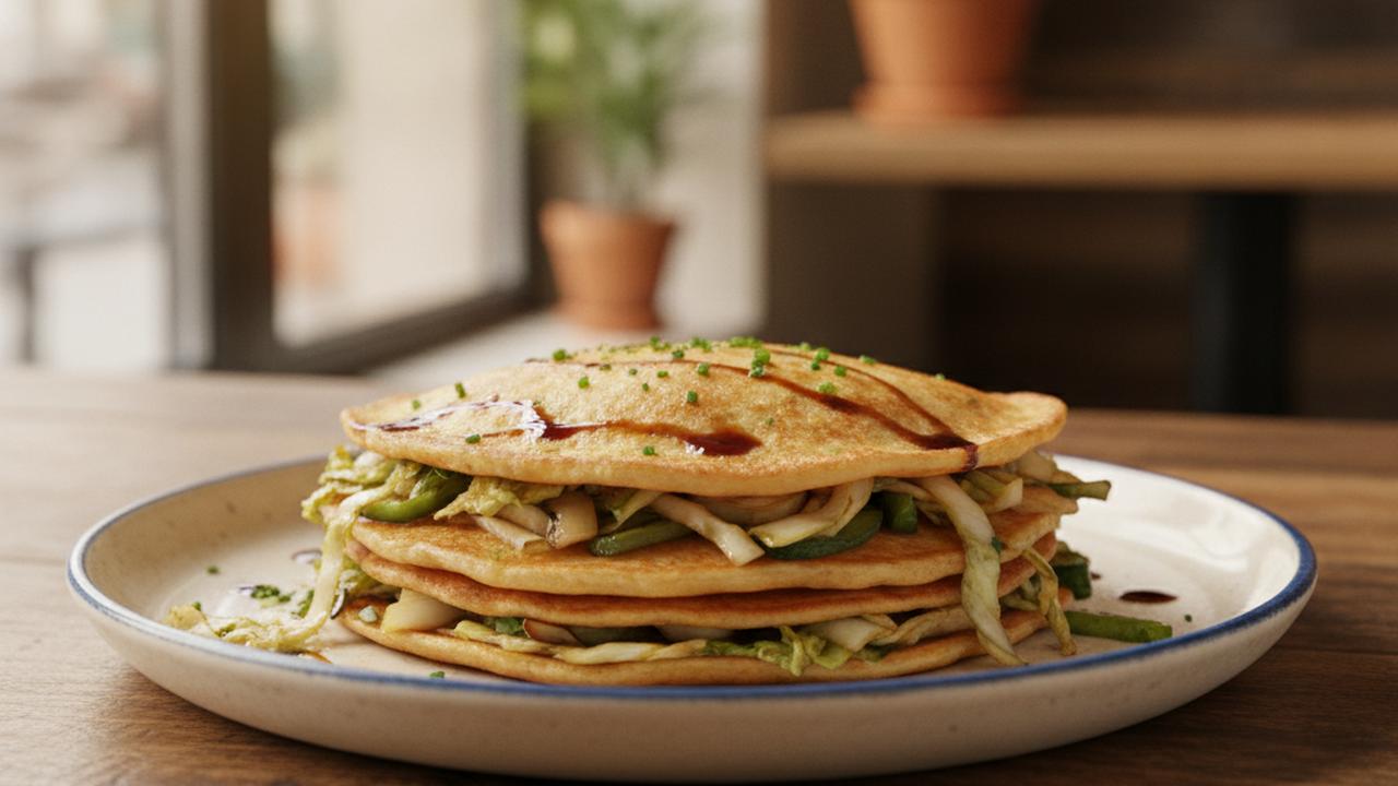 Galettes salées aux légumes et chou chinois