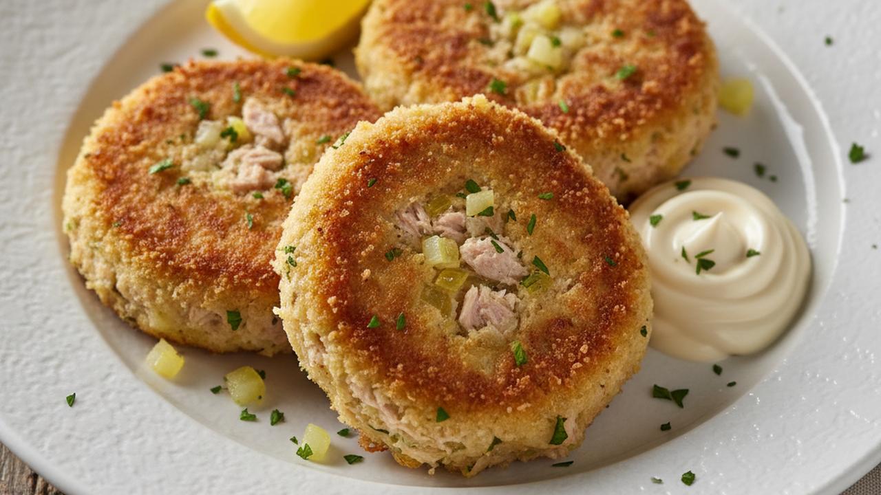 Galettes de thon dorées