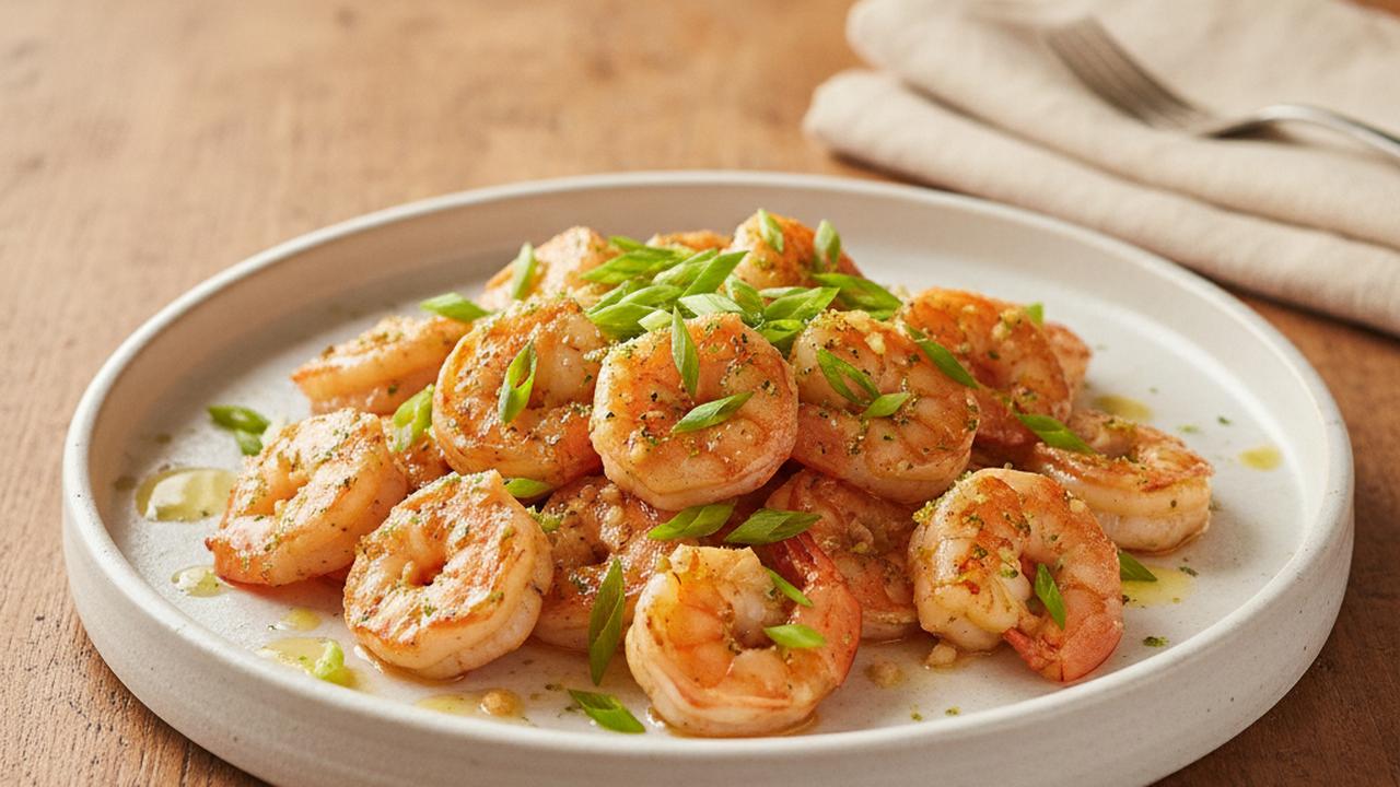 Crevettes sautées à l'ail et à la lime