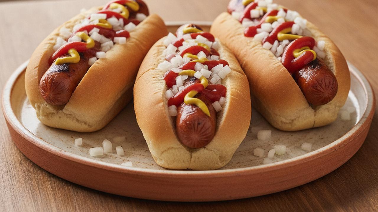 Hot-dogs gourmands aux saucisses halal grillées