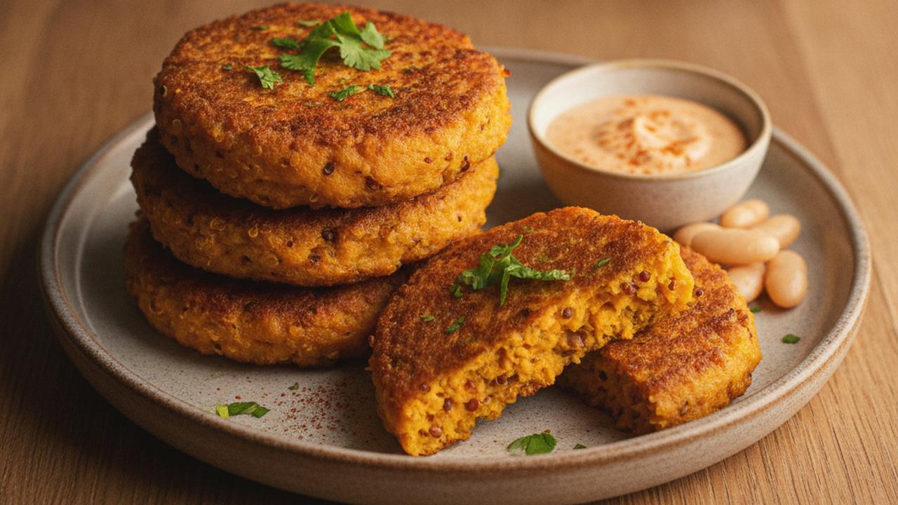Galettes de quinoa et patate douce