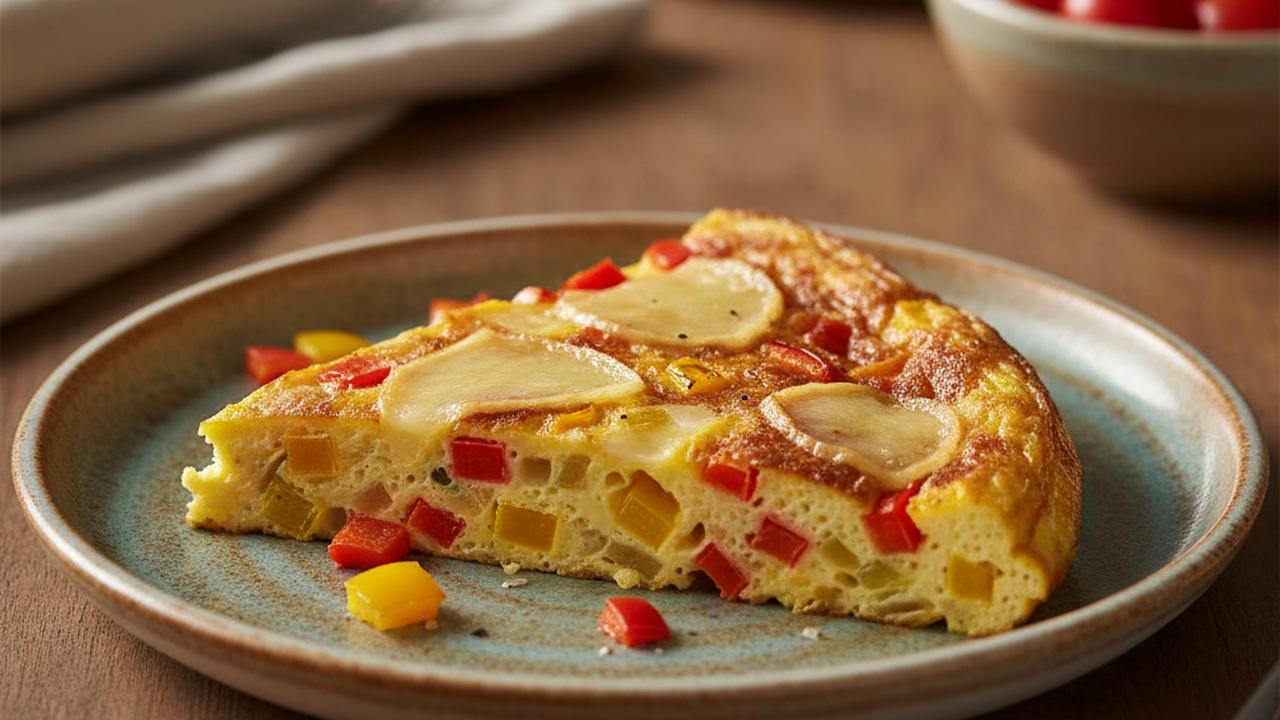 Frittata aux poivrons et fromage