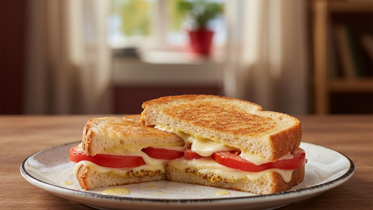 Croque-monsieur végétarien aux tomates