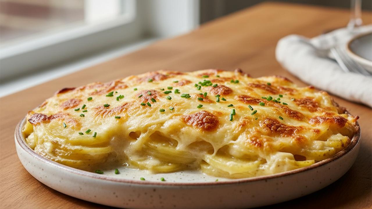 Gratin dauphinois de pommes de terre russet