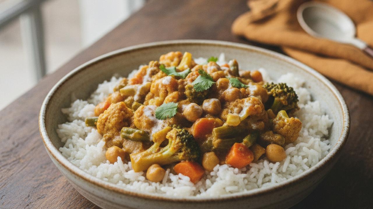 Curry de chou-fleur et légumes