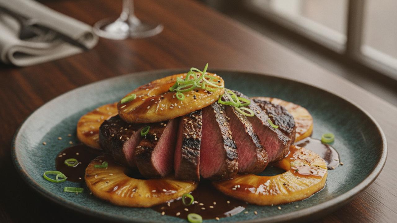 Bifteck de surlonge teriyaki à l'ananas