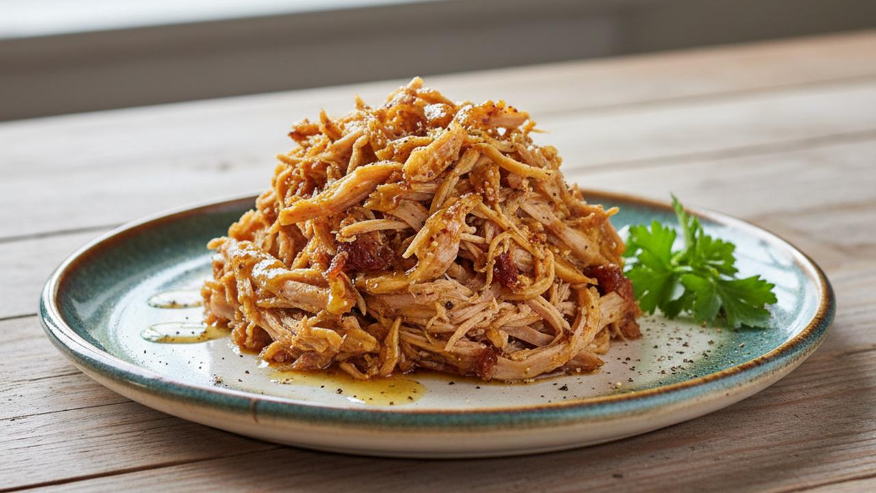 Porc effiloché au miel et moutarde