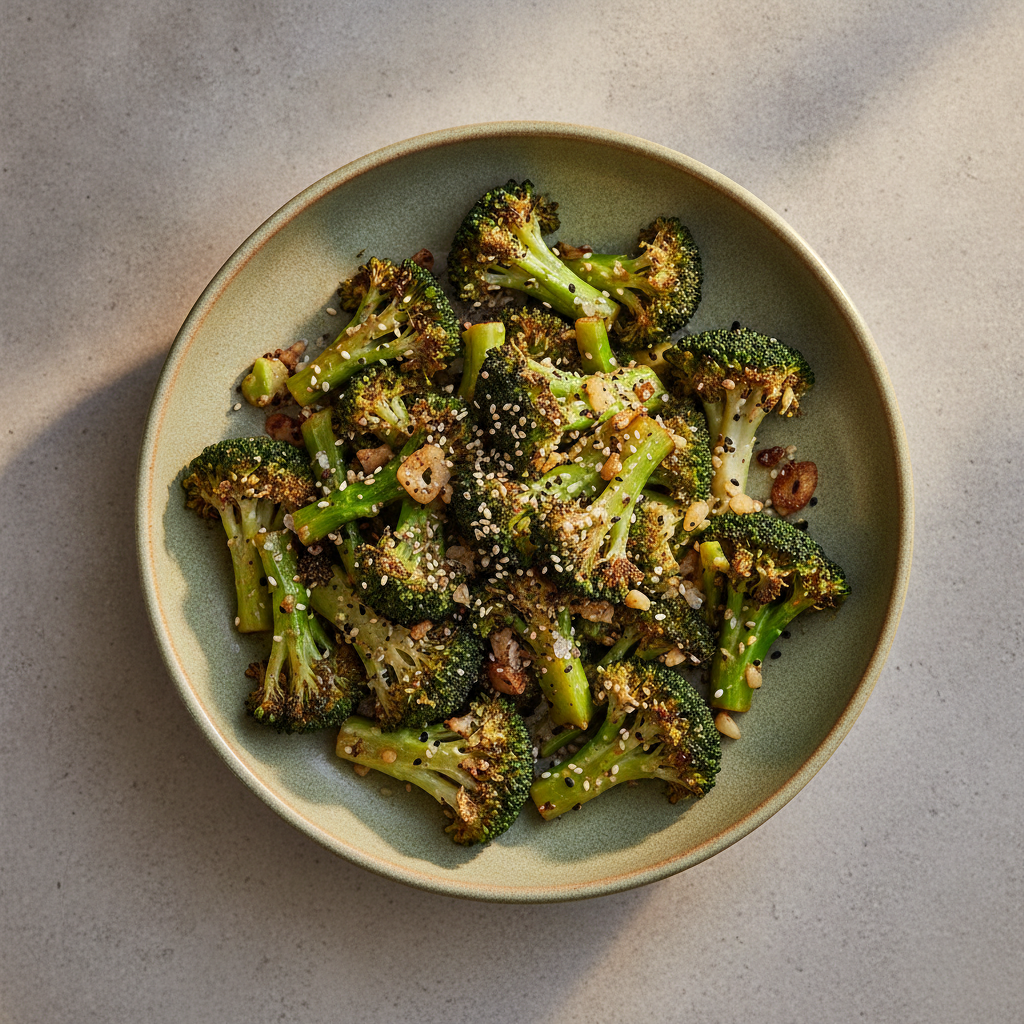 Brocoli sauté à l'ail et au sésame