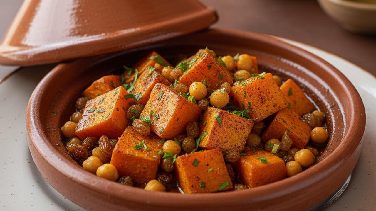 Tajine de patates douces aux épices