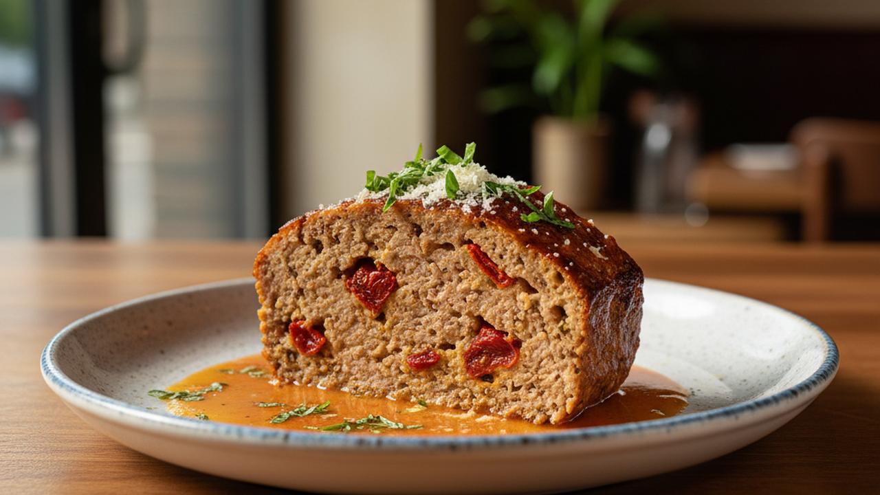 Pain de viande porc et veau à l'italienne